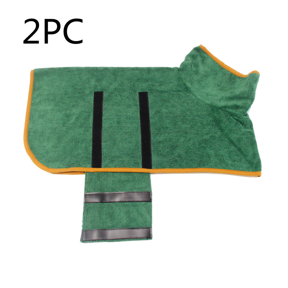 Absorbent Pet Bathrobe | Microfiber Waist Wrap | AlexThePet