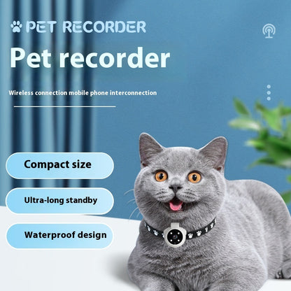 Pet Tracker Collar - Motion Recording Camera for Dogs & Cats