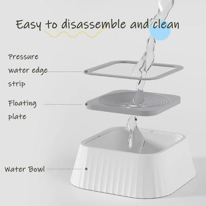 Floating Bowl - Splash-Free Portable Pet Water Bowl