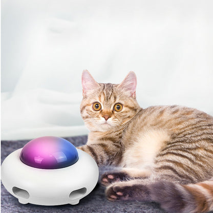 Pet Toy Flying Saucer | Gravity UFO Smart Teaser Cat Toy