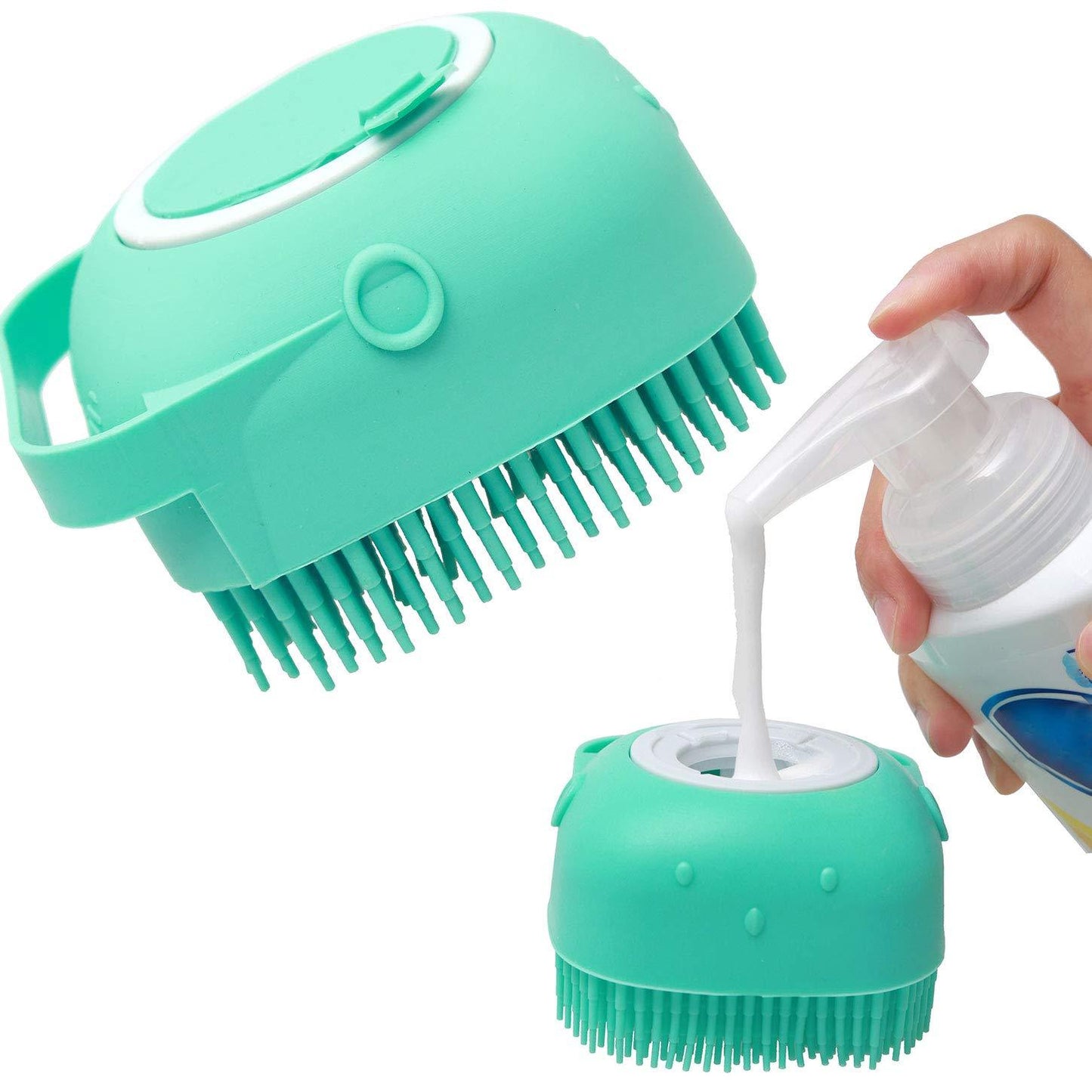 Pet Massager Brush Cat: Silicone Grooming & Bathing Tool