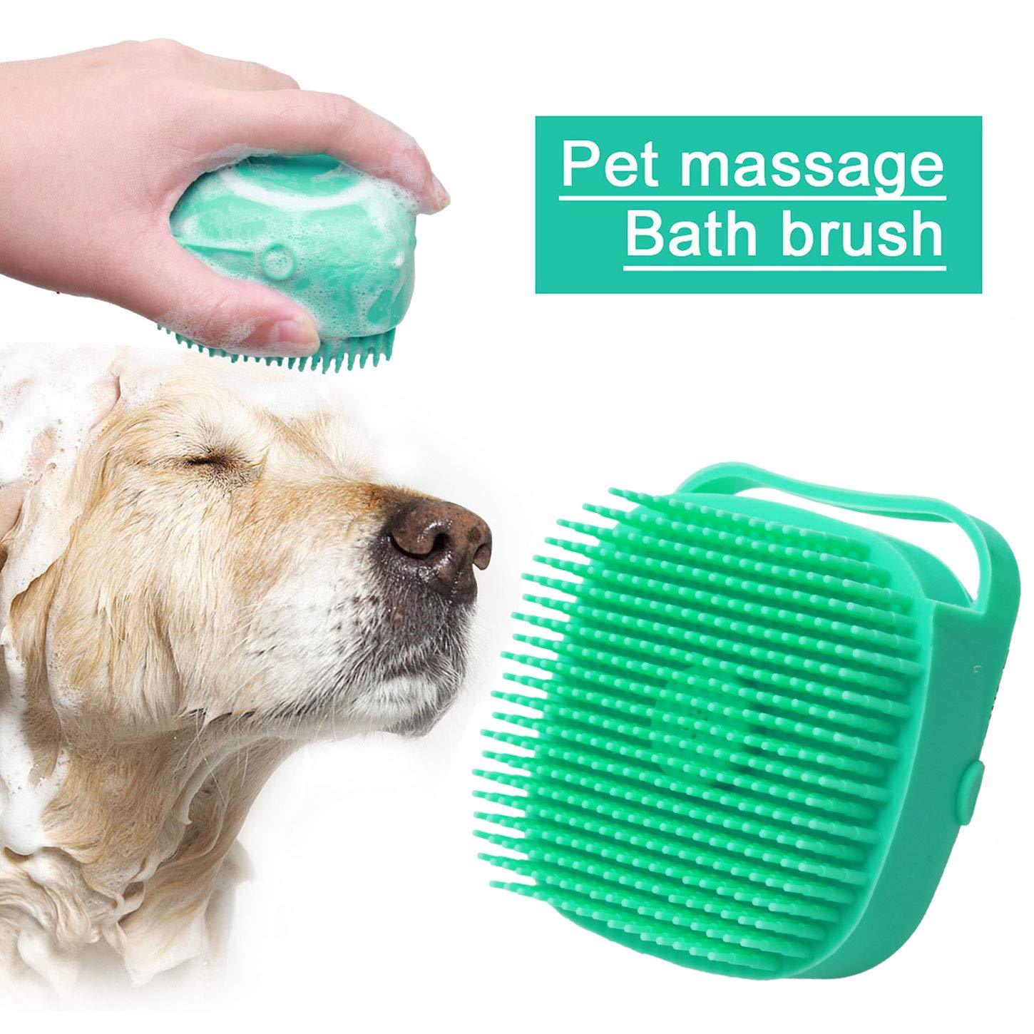 Pet Massager Brush Cat: Silicone Grooming & Bathing Tool