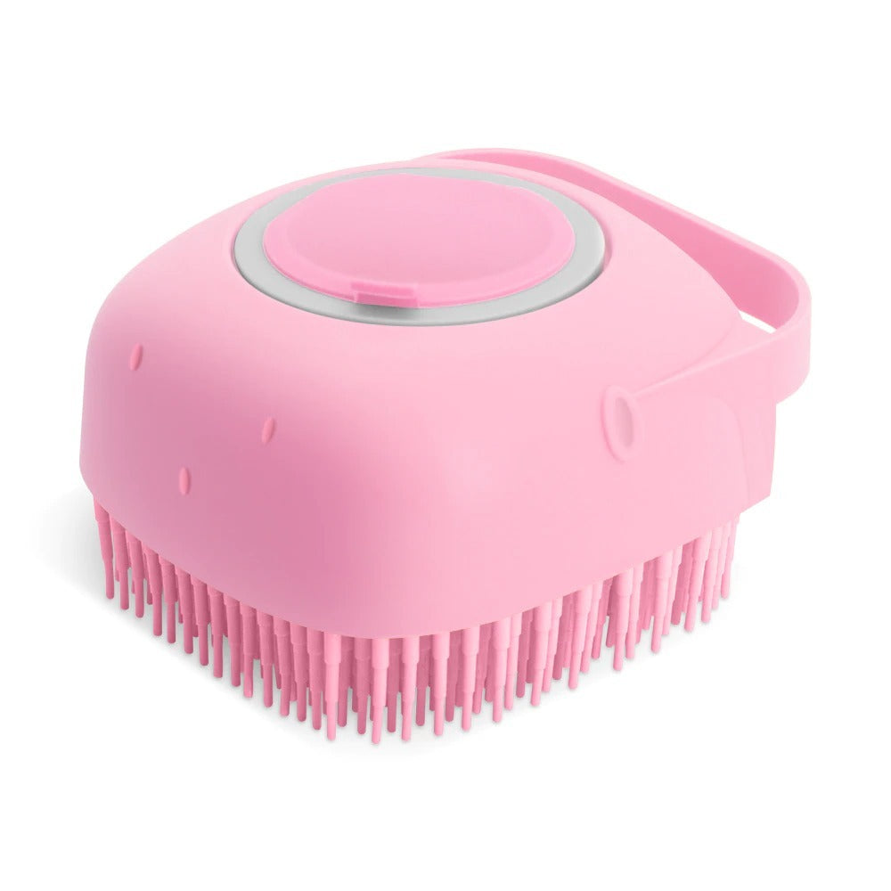 Pet Massager Brush Cat: Silicone Grooming & Bathing Tool