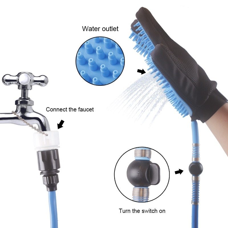 Pet Dog Shower Head - Handheld Cat Bathing Tool | AlexThePet