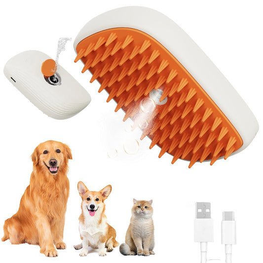 USB Rechargeable Pet Steam Brush Comb - Alex the Pet Canada