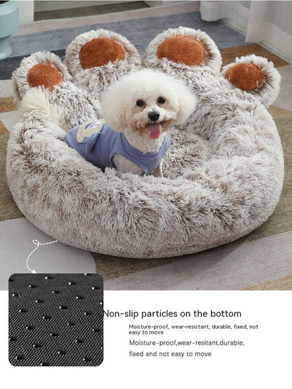 Plush Cathouse & Doghouse Pet Bed - Winter Warm Hand-Shaped