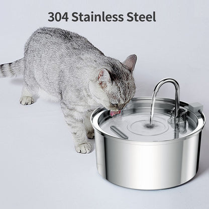 Stainless Steel Water Dispenser - Automatic Pet Fountain CA