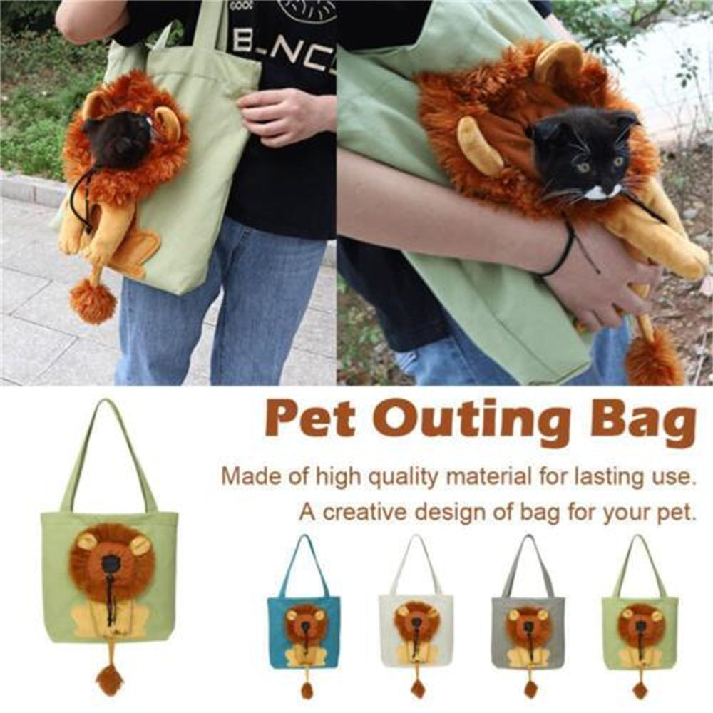 Soft Pet Carriers - Lion Design Portable Cat & Dog Handbag 