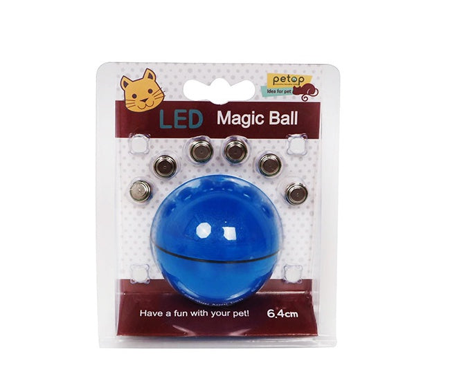 LED Laser Cat Toy - Electronic Rolling Pet Ball for Cats