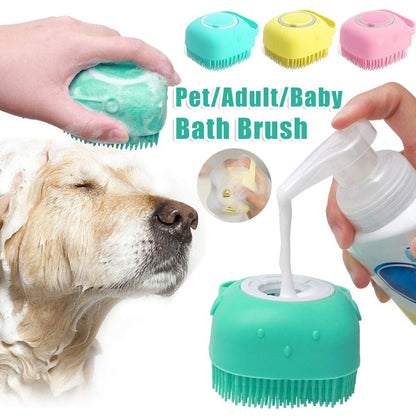 Silicone Dog Bath Massage Gloves - Pet Cat Cleaning Tool CA