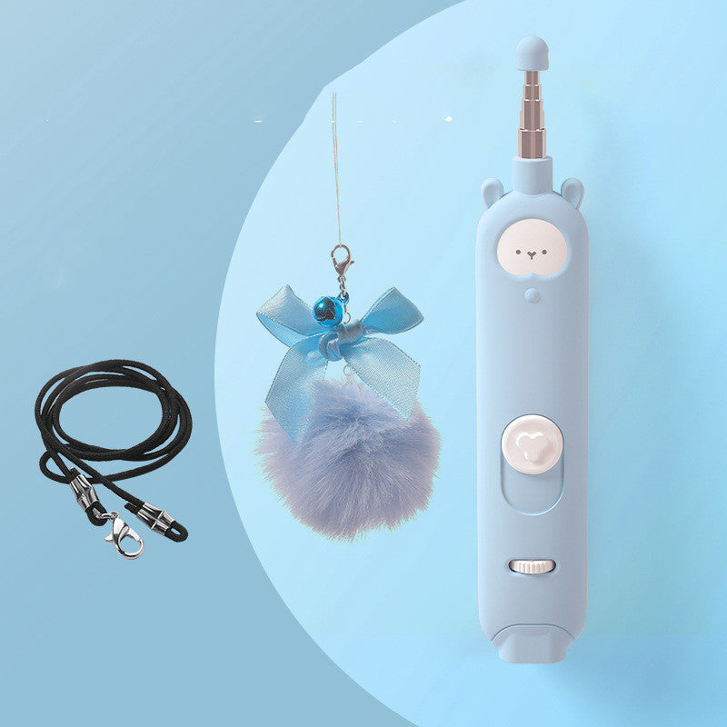 Cat Toy Laser Tease Cat Stick Feather Bell-Alexthepet.com