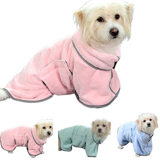 Quick Drying Pet Towel - Absorbent Bathrobe for Dogs & Cats