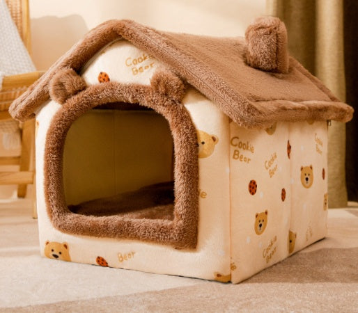 Foldable Dog House - Warm Winter Kennel & Pet Bed Canada