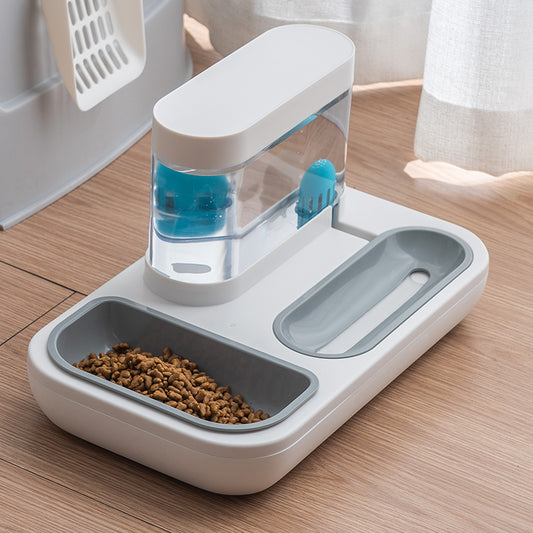 automatic pet cat feeder water dispenser-Alexthepet.com