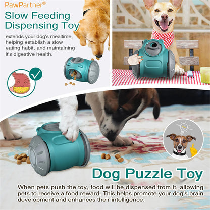 Dog Tumbler Toy - Interactive Slow Feeder for Small Dogs