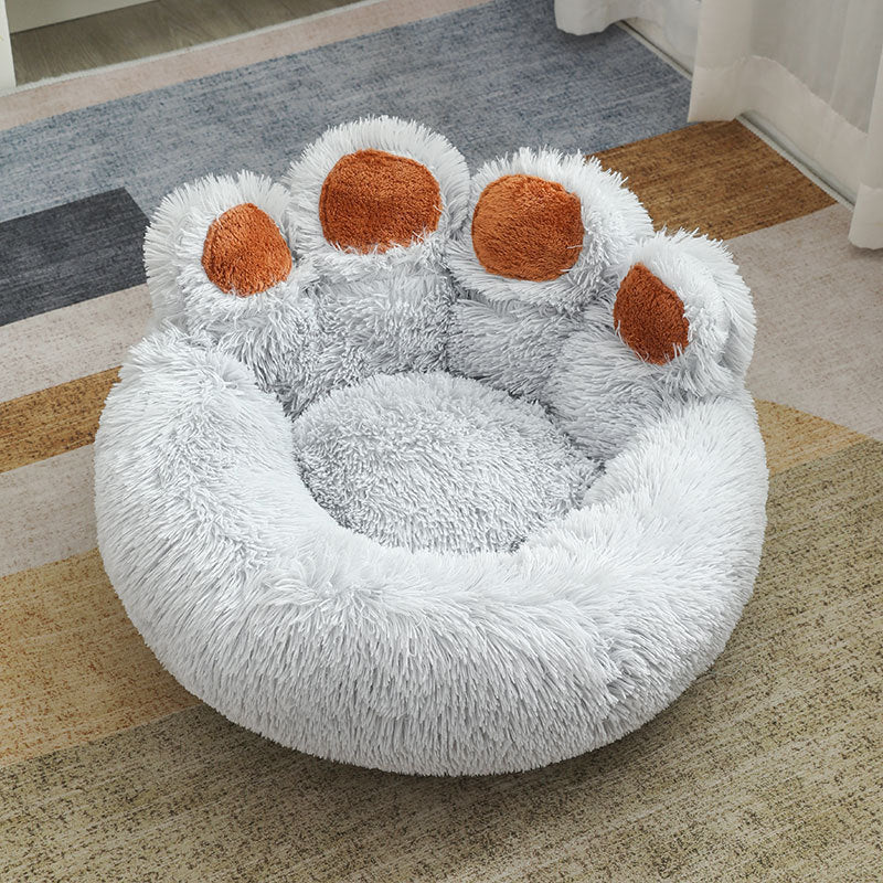 Plush Cathouse & Doghouse Pet Bed - Winter Warm Hand-Shaped