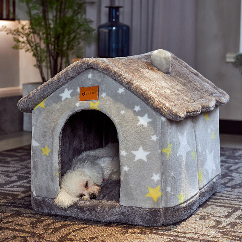 Foldable Dog House - Warm Winter Kennel & Pet Bed Canada