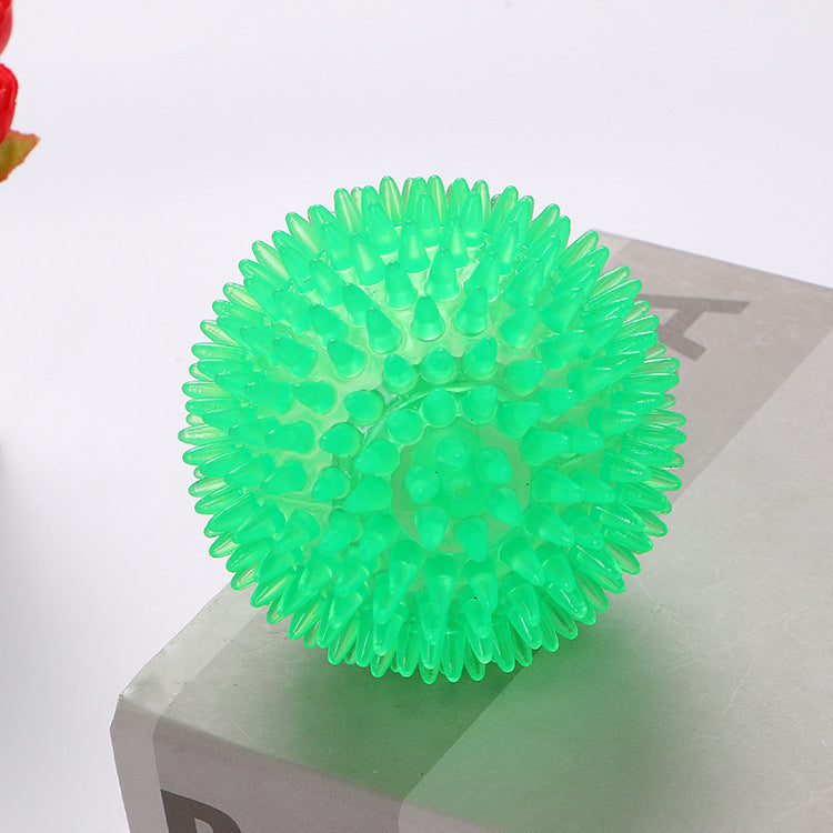 TPR Toy Spiky Ball Sounding Dog-Alexthepet.com