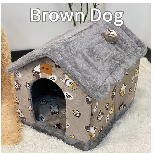 Foldable Dog House - Warm Winter Kennel & Pet Bed Canada