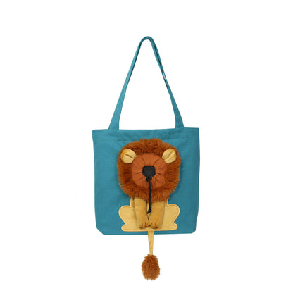 Soft Pet Carriers - Lion Design Portable Cat & Dog Handbag 