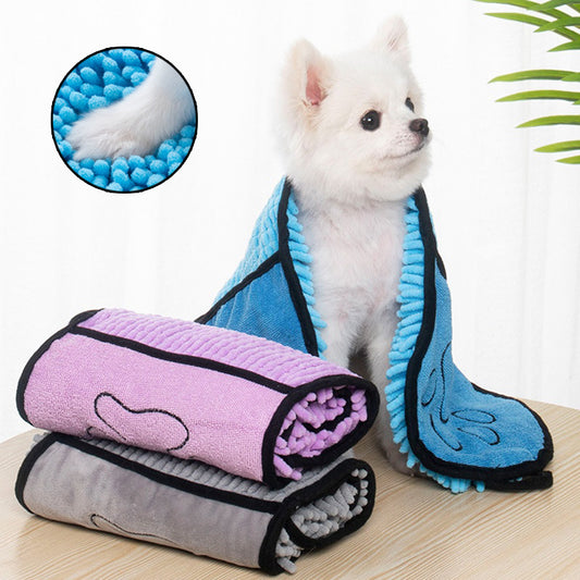 Super Absorbent Pet Bath Towel | Quick-Dry Dog & Cat Towels