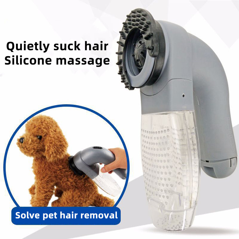 Electric Pet Hair Vacuum - Portable Massage & Cleaning Tool