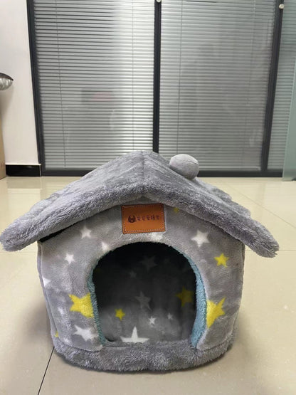 Foldable Dog House - Warm Winter Kennel & Pet Bed Canada