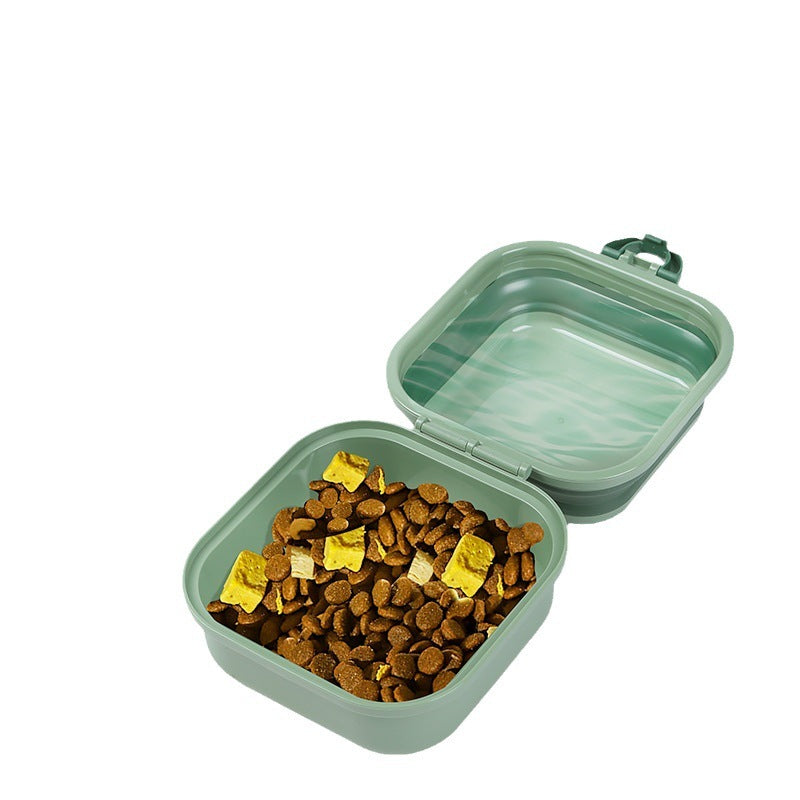 Dog Outdoor Folding Bowl - Double Layer Pet Products