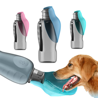 Dogs Water Bottle: 800ml Leakproof Portable Bowl for Outdoor