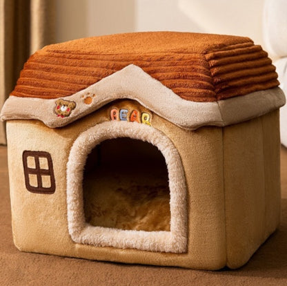 Foldable Dog House - Warm Winter Kennel & Pet Bed Canada