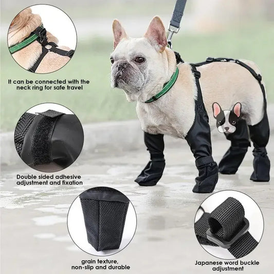 Waterproof Dog Shoes - Adjustable & Breathable Pet Boots CA